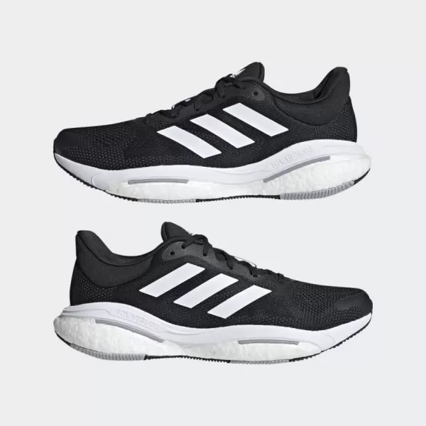 imageadidas Mens Solarglide 5 SneakerCore BlackCloud WhiteGrey Six