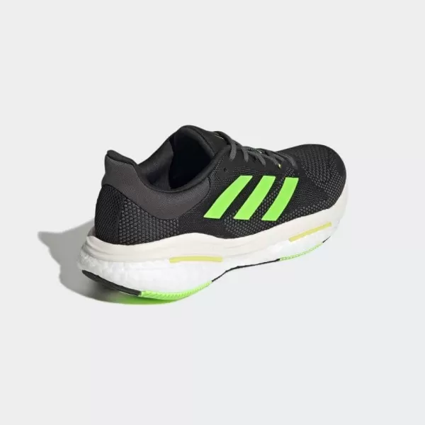 imageadidas Mens Solarglide 5 SneakerCore BlackSolar GreenBeam Yellow