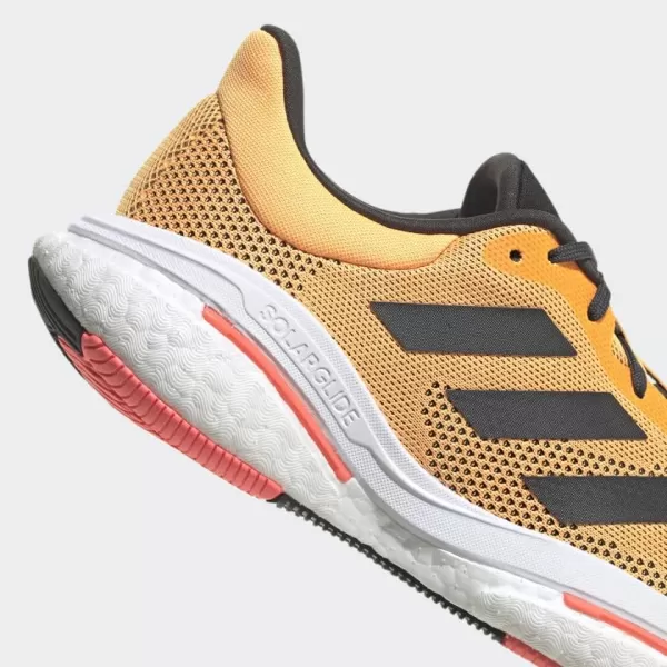 imageadidas Mens Solarglide 5 SneakerFlash OrangeCarbonTurbo