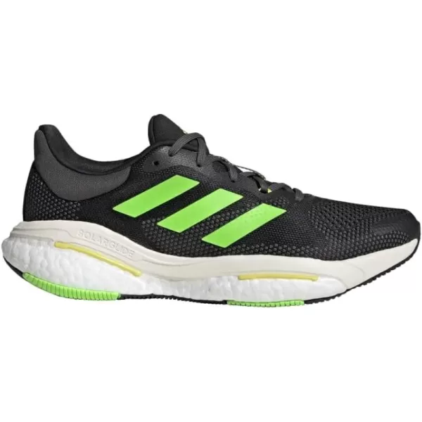 imageadidas Mens Solarglide 5 SneakerCore BlackSolar GreenBeam Yellow