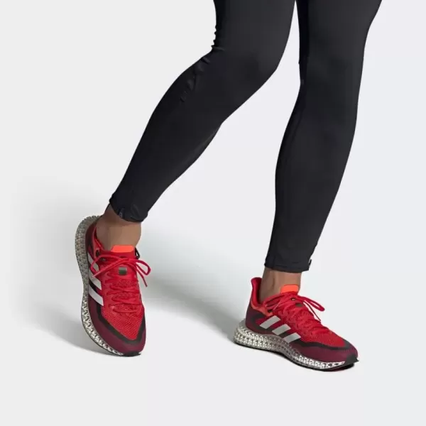 imageadidas 4DFWD 2 Running Shoes MensBetter ScarletCloud WhiteSolar Red
