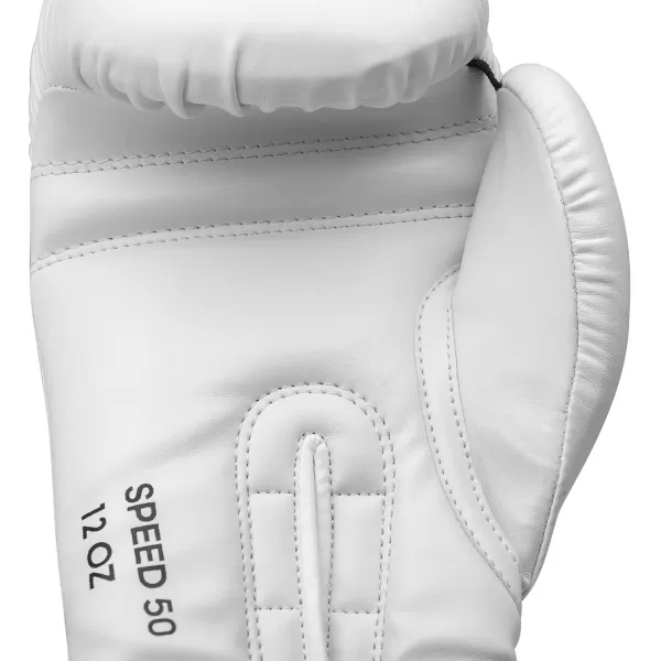 imageAdidas Speed 50 Boxing Gloves for Men Women ampamp Kids Intermediate Level PU Training Gloves Perfect for Fitness Classes Boxing Bag Workouts and SparringWhiteGold