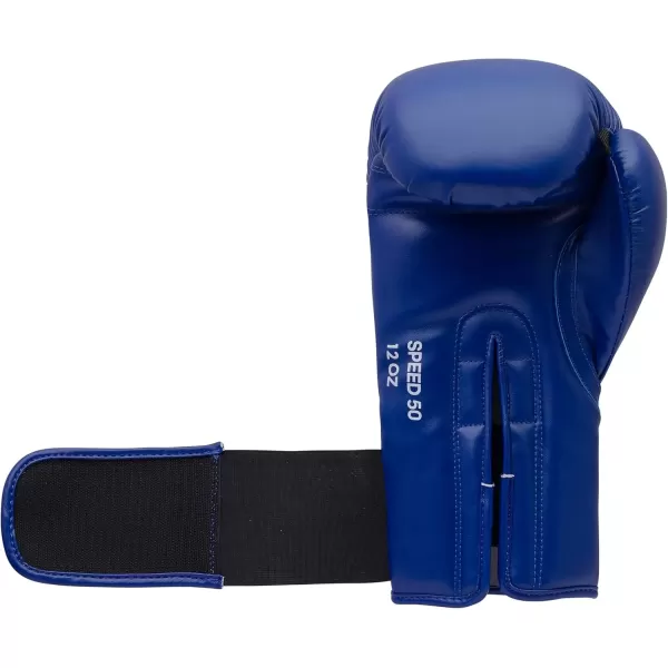 imageAdidas Speed 50 Boxing Gloves for Men Women ampamp Kids Intermediate Level PU Training Gloves Perfect for Fitness Classes Boxing Bag Workouts and SparringBLUEGOLD