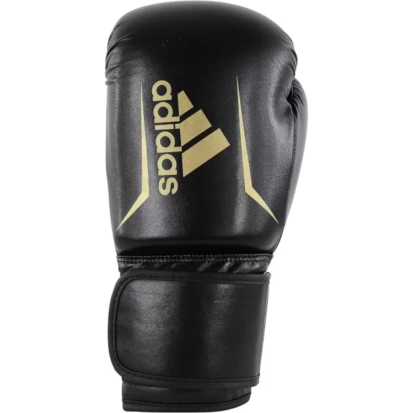 imageAdidas Speed 50 Boxing Gloves for Men Women ampamp Kids Intermediate Level PU Training Gloves Perfect for Fitness Classes Boxing Bag Workouts and SparringBLACKGOLD