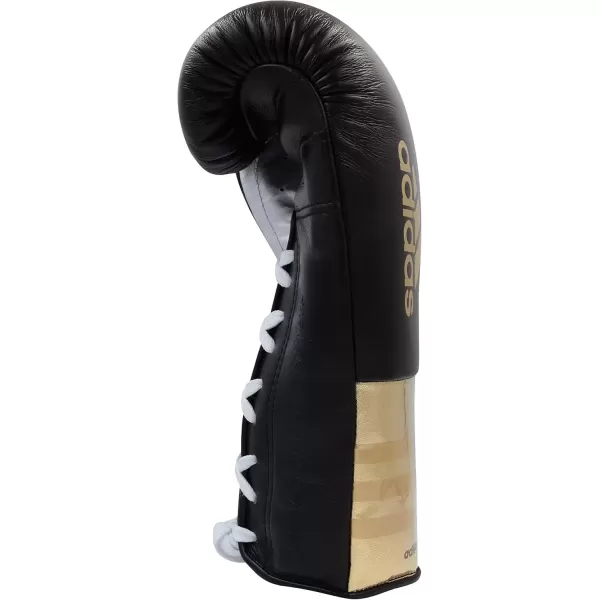 imageadidas AdiPower Hybrid 500 Pro Boxing and Kickboxing GlovesBLACKGOLD