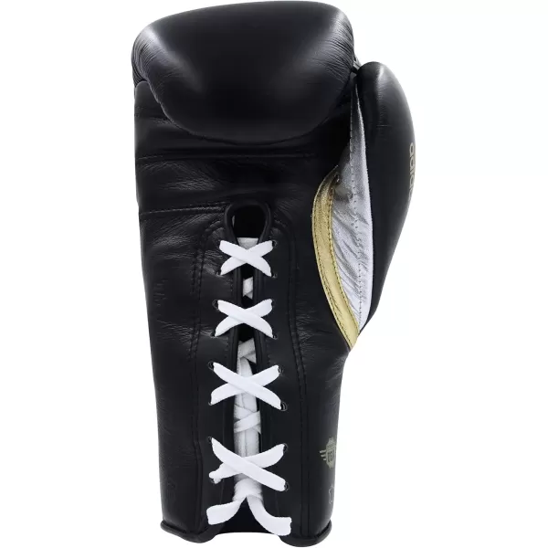 imageadidas AdiPower Hybrid 500 Pro Boxing and Kickboxing GlovesBLACKGOLD