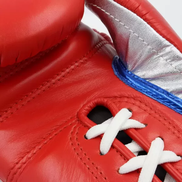 imageadidas AdiPower Hybrid 500 Pro Boxing and Kickboxing GlovesBLUERED