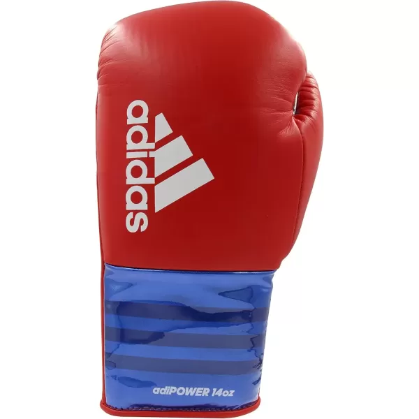 imageadidas AdiPower Hybrid 500 Pro Boxing and Kickboxing GlovesBLUERED