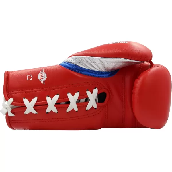 imageadidas AdiPower Hybrid 500 Pro Boxing and Kickboxing GlovesBLUERED