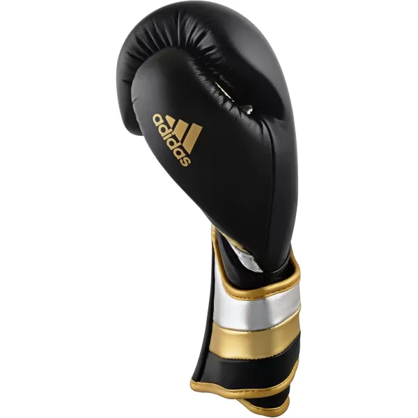 imageadidas AdiSpeed 501 Pro Boxing and Kickboxing Gloves for Women ampamp MenMET BLACKSILVERGOLD