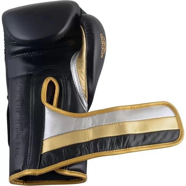 imageadidas AdiSpeed 501 Pro Boxing and Kickboxing Gloves for Women ampamp MenMET BLACKSILVERGOLD