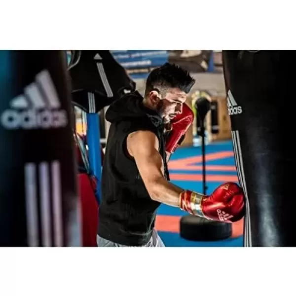 imageadidas AdiSpeed 501 Pro Boxing and Kickboxing Gloves for Women ampamp MenMET BLUEREDSILVER