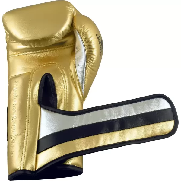 imageadidas AdiSpeed 501 Pro Boxing and Kickboxing Gloves for Women ampamp MenMET GOLDSILVERBLACK