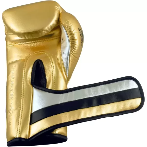 imageadidas AdiSpeed 501 Pro Boxing and Kickboxing Gloves for Women ampamp MenMET GOLDSILVERBLACK