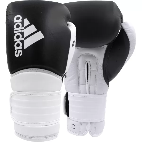 imageadidas Hybrid 300 Boxing and Kickboxing Gloves for Women ampamp MenBLACKWHITE