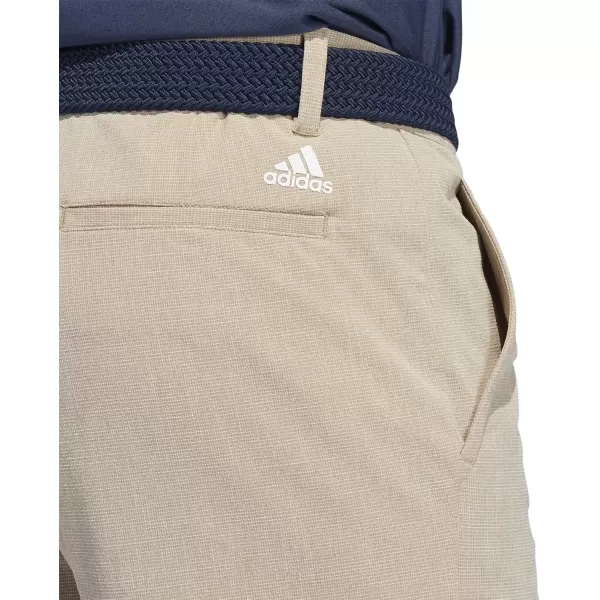 imageadidas Mens Crosshatch Golf ShortsHempWhite