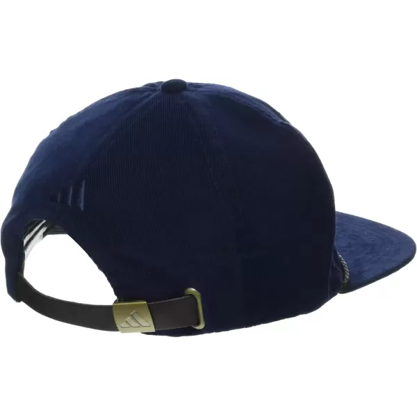 imageadidas Mens Leather Cord Corduroy HatCollegiate Navy