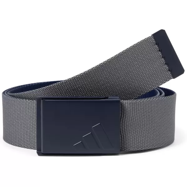 imageadidas Mens Reversible Web Golf BeltCollegiate NavyGrey Four 25