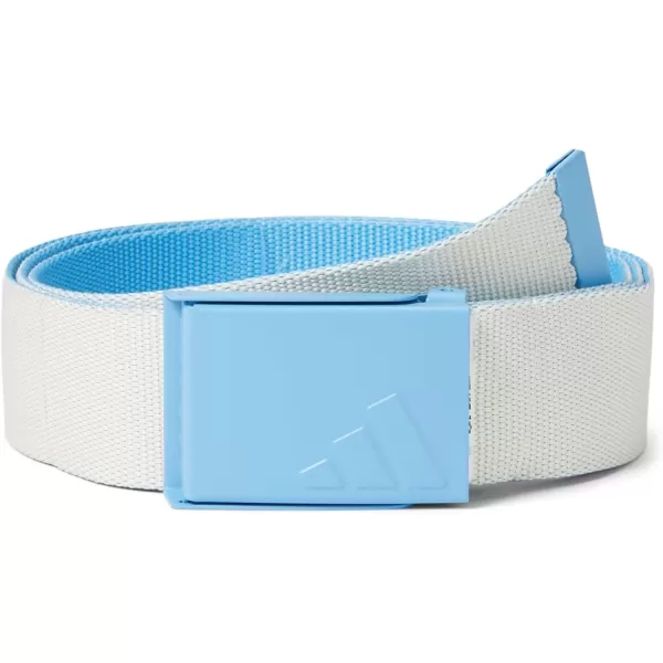 imageadidas Mens Reversible Web Golf BeltSemi Blue BurstIvory