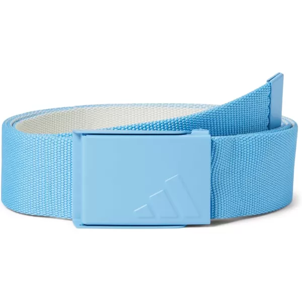 imageadidas Mens Reversible Web Golf BeltSemi Blue BurstIvory