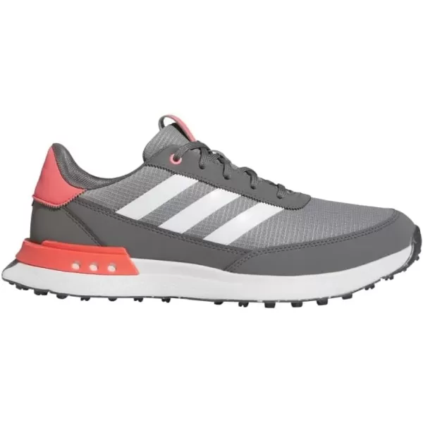 imageadidas Mens S2G Spikeless 24 Golf ShoesGrey ThreeFootwear WhitePreloved Scarlet