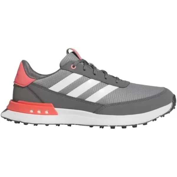 imageadidas Mens S2G Spikeless 24 Golf ShoesGrey ThreeFootwear WhitePreloved Scarlet