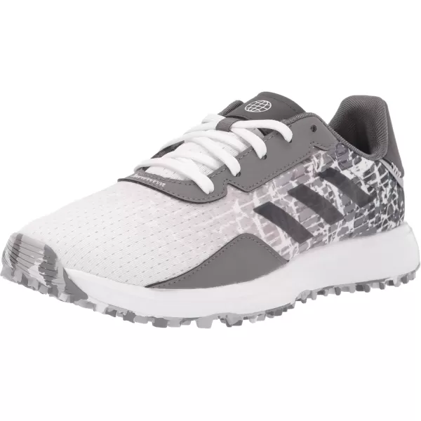 imageadidas Kids S2G Spikeless Golf ShoeFootwear WhiteGrey FourGrey Six