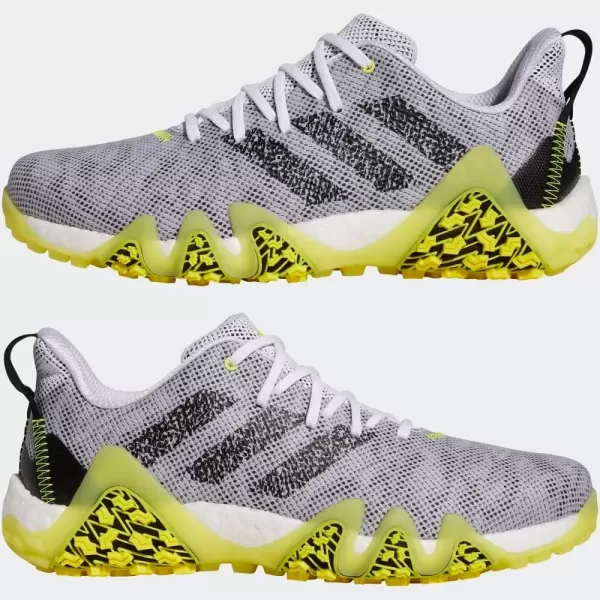 imageadidas Mens Codechaos 22 Spikeless Golf ShoeFootwear WhiteCore BlackBeam Yellow