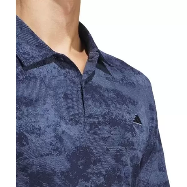 imageadidas Mens Goto Printed Mesh Polo ShirtConavy