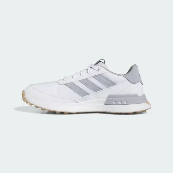 imageadidas UnisexChild S2g Spikeless 24 Golf ShoesFootwear WhiteHalo SilverGum 4