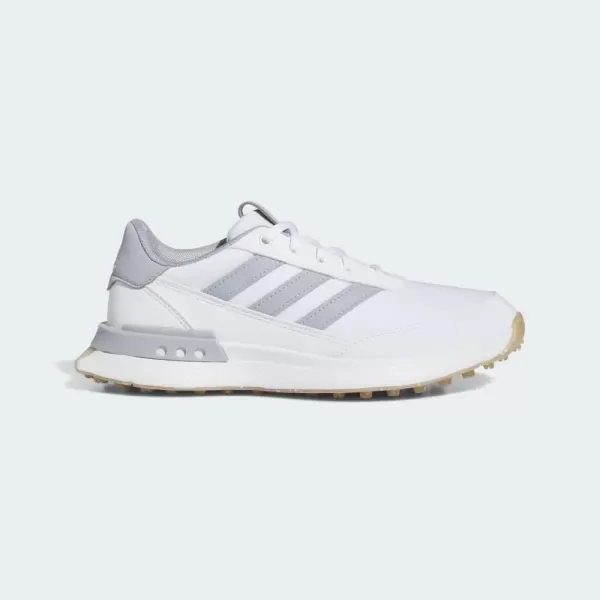 imageadidas UnisexChild S2g Spikeless 24 Golf ShoesFootwear WhiteHalo SilverGum 4