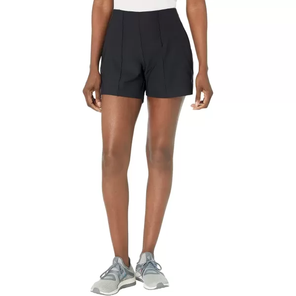 imageadidas Womens Pintuck Five quot PullOn Golf ShortBlack