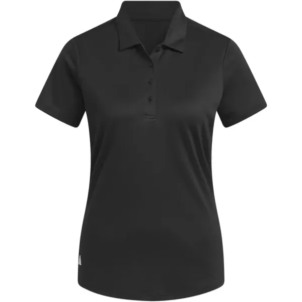 imageadidas Womens Solid Performance Short Sleeve Polo ShirtBlack