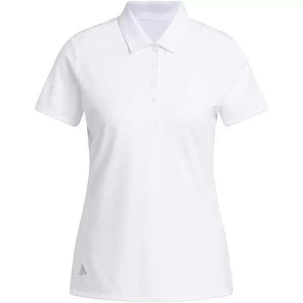 imageadidas Womens Solid Performance Short Sleeve Polo ShirtWhite