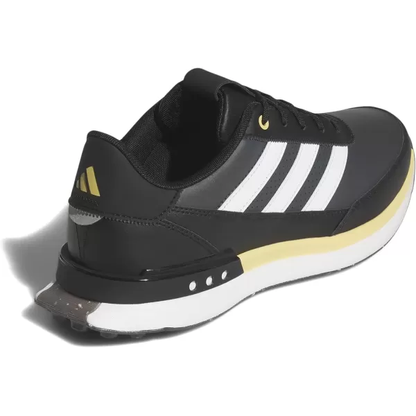 imageAdidas Mens S2g Spikeless Leather 24 Golf ShoesCore BlackFootwear WhiteOat