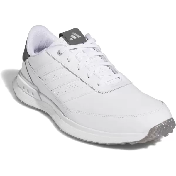 imageAdidas Mens S2g Spikeless Leather 24 Golf ShoesFootwear WhiteCharcoal