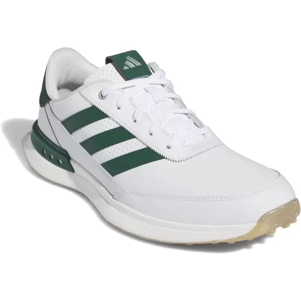 imageAdidas Mens S2g Spikeless Leather 24 Golf ShoesFootwear WhiteCollegiate GreenGum 4