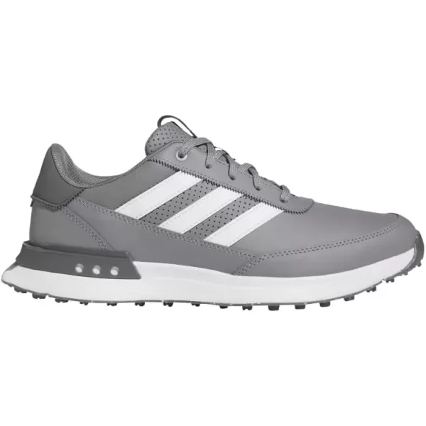 imageAdidas Mens S2g Spikeless Leather 24 Golf ShoesGrey ThreeFootwear WhiteGrey Five