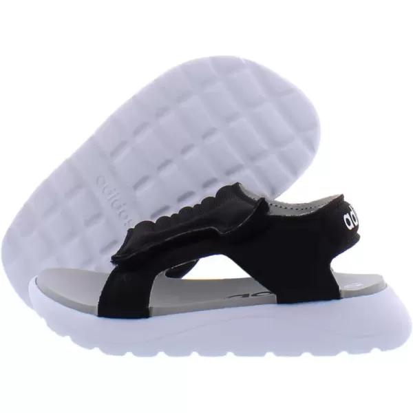 imageadidas Kids Adilette Comfort Slide SandalBlackWhiteblack