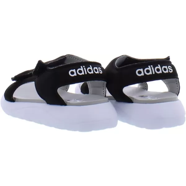 imageadidas Kids Adilette Comfort Slide SandalBlackWhiteblack