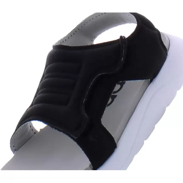 imageadidas Kids Adilette Comfort Slide SandalBlackWhiteblack