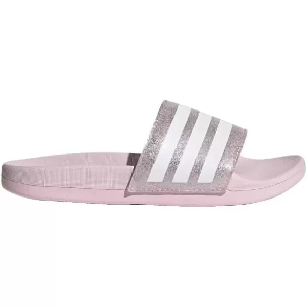 imageadidas Kids Adilette Comfort Slide SandalClear PinkWhiteClear Pink