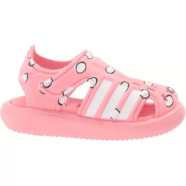 imageadidas Kids Adilette Comfort Slide SandalSuper PopWhiteBlack