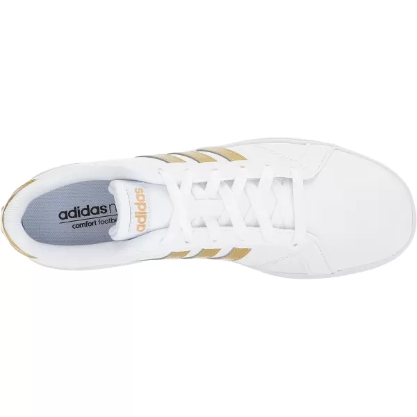 imageadidas Kids Baseline SneakerWhiteMatte GoldBlack