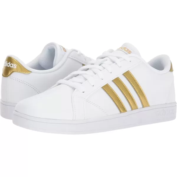 imageadidas Kids Baseline SneakerWhiteMatte GoldBlack