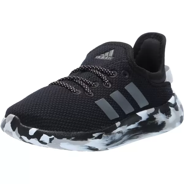 imageadidas Kids Cloudfoam Pure Running ShoeBlackIron MetallicPink Spark