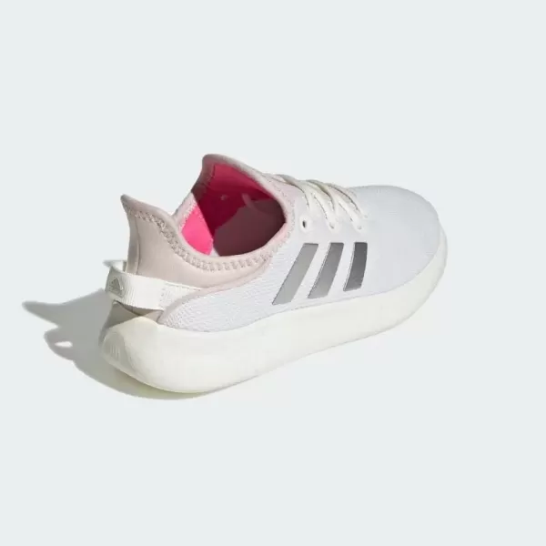 imageadidas Kids Cloudfoam Pure Running ShoeOff WhiteSilver MetallicPutty Mauve