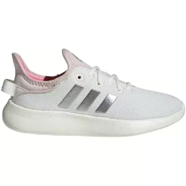 imageadidas Kids Cloudfoam Pure Running ShoeOff WhiteSilver MetallicPutty Mauve