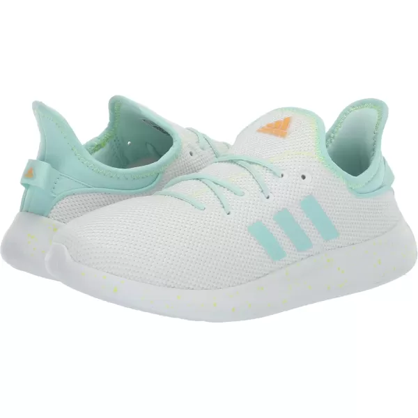 imageadidas Kids Cloudfoam Pure Running ShoeWhiteSemi Flash AquaPulse Lime