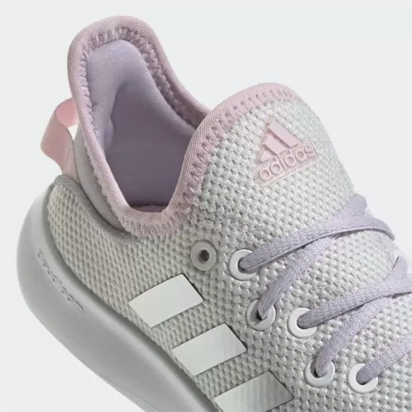 imageadidas Kids Cloudfoam Pure Running ShoeWhiteSilver MetallicSilver Dawn